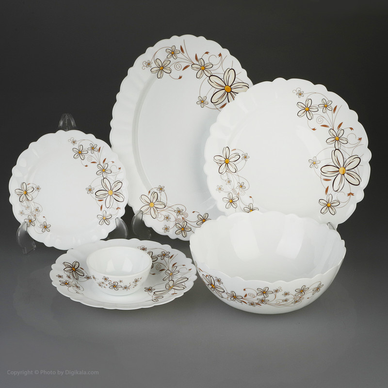 سرويس 26 پارچه شانی طرح دایره مدل ماري گلد درجه 1-کاماپرس