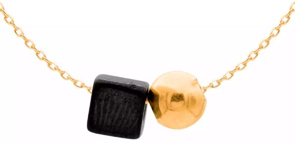 گردنبند زنانه گوی و مکعب