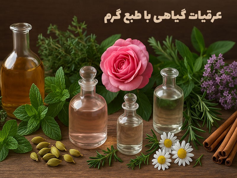 عرقیات گیاهی با طبع گرم - کاماپرس