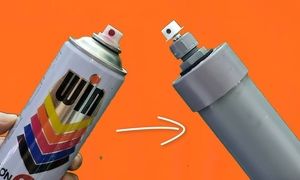 چگونه با لوله PVC اسپری رنگ پاش بسازیم؟ (ویدیو)
