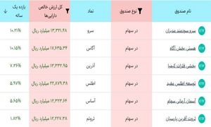 بهترین صندوق سهامی بورس در یکسال اخیر!