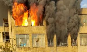 آتش سوزی گسترده در ناصرخسرو